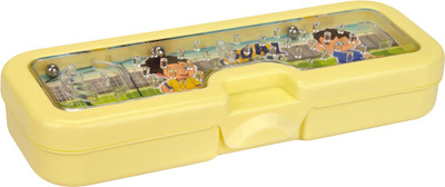 Pratap Goal Keeper Generic Art Polypropylene Pencil Box(Set of 1, Yellow)