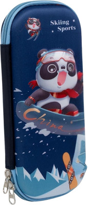 Givni Mart China Sport Nature Art Canvas Pencil Box(Set of 1, Multicolor)