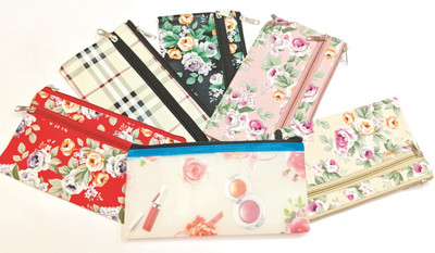 NOZOMI Utility Pouch 1 Art Polyester Pencil Box(Set of 6, Multicolor)
