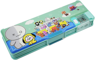 Kreative Kraft 1 NA Art Plastic Pencil Box(Set of 1, Multicolor)
