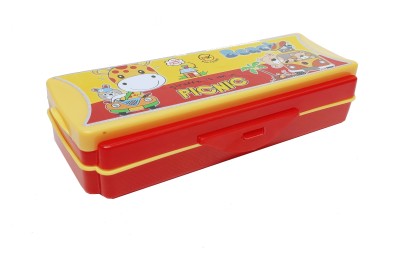 SINGING SPARROW PRINTED PRINTED Art Plastic Pencil Box(Set of 1, Multicolor)