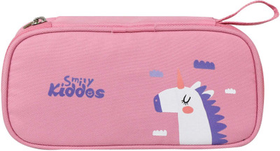 smily kiddos 1 unicorn Art Polyester Pencil Box(Set of 1, Pink)