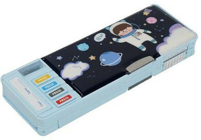 JOY MAKER 12 1 Art Plastic Pencil Box(Set of 1, Light Blue)
