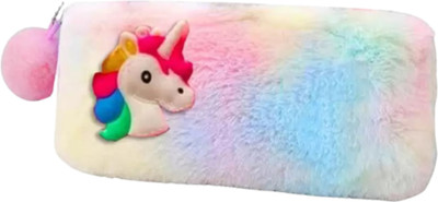 Regallo Unicorn unicorn Art Polyester Pencil Box(Set of 1, Multicolor)