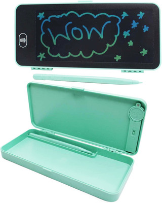 Arham GE-LCD-01 CLASSY DESIGN PENCIL BOX WITH IN BUILT LCD, RANDOM COLOR Art Plastic Pencil Box(Set of 1, Light Green)