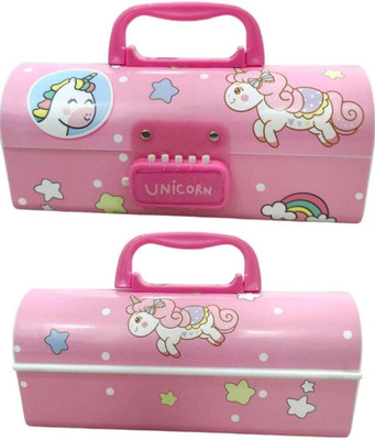 VIKNIK UNI UNICORN Art Plastic Pencil Boxes(Set of 1, Multicolor)