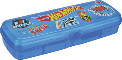 Pratap Go School Jr Hot Wheels Art Polypropylene Pencil Box(Set of 1, Blue)