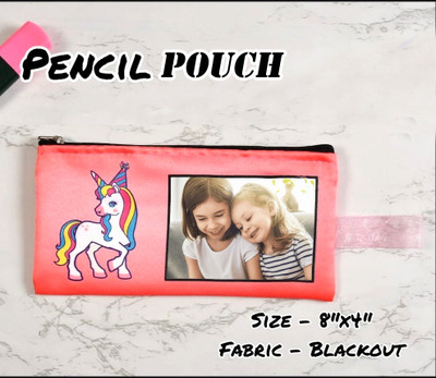Rashish custom unicorn Art Polyester Pencil Box(Set of 1, Pink)