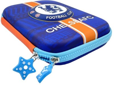 Vadhavan 3D Chelsea Pencil Box Pouch Football Club 3D EVA Hardtop Pencil Pouches Art EVA Pencil Box(Set of 1, Multicolor)