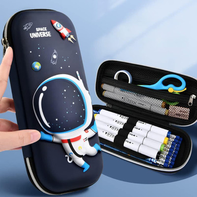 Aekko 3D Astronaut Art EVA Pencil Box(Set of 1, Multicolor)