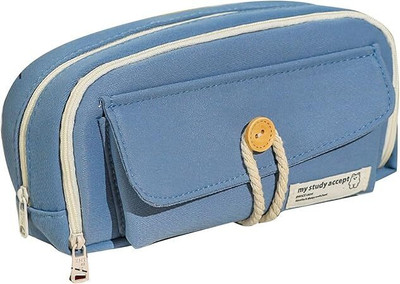 maukir 0 solid Art Canvas Pencil Box(Set of 1, Multicolor)