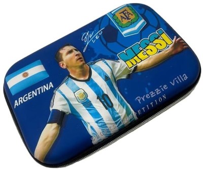 Vadhavan Messi Pencil Pouch For Boys **Students** Art Canvas Pencil Box(Set of 1, Multicolor)