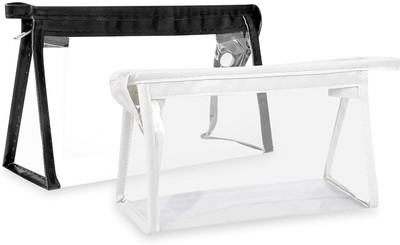 AQBAH Transparent NA Art Polypropylene Pencil Box(Set of 1, Black)