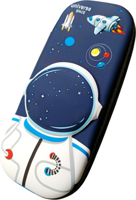 Aarohi Pencil case Univers space design Art EVA Pencil Box(Set of 1, Blue)