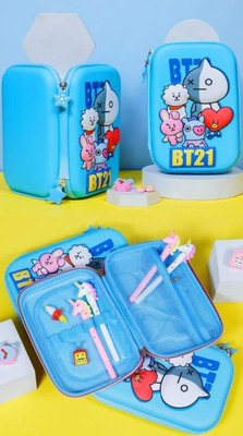 BRM TRADERS Series Random Art EVA Pencil Box(Set of 1, Multicolor)