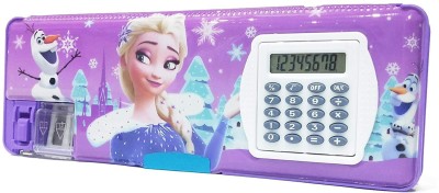 Patly Barbie Frozen Art Plastic Pencil Box(Set of 1, Purple)