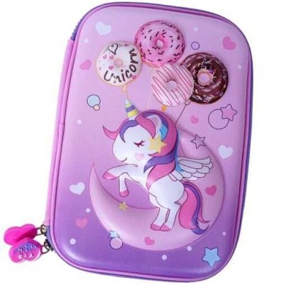 avyaan professtional UNICORN Art Polyester Pencil Box(Set of 1, Purple)