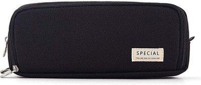 ketmart Pencil box_120 1 Art Artificial Leather Pencil Box(Set of 1, Black)