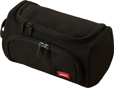 Arizuul Big Pencil Case Minimalist Art Polyester Pencil Box(Set of 1, Black)