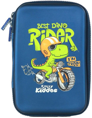 smily kiddos 1 RIDER DINO Art EVA Pencil Box(Set of 1, Blue)