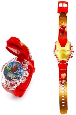 KartsHiTech Ironman Head Watch Ironman Digital Watch  - For Boys & Girls