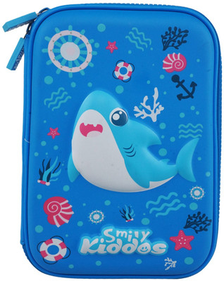 smily kiddos eva Shark Art EVA Pencil Box(Set of 1, Light Blue)