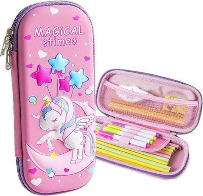 RINGHAS 3D Pencil Case Star Unicorn Art EVA Pencil Box(Set of 1, Multicolor)