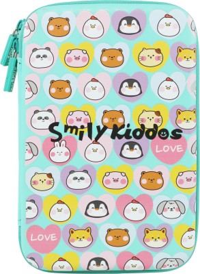 smily kiddos Single Compartment Cute animals Art EVA Pencil Box(Set of 1, Light Green)