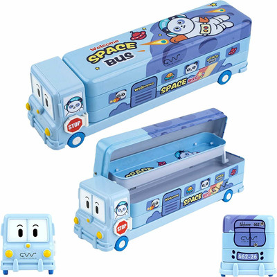 Lakecare 1 Space Box Art Canvas Pencil Box(Set of 1, Multicolor)