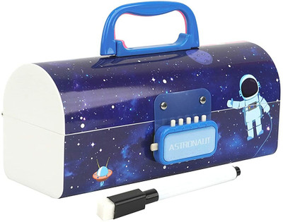 FUNABLO space 1 Art Plastic Pencil Box(Set of 1, Dark Blue)