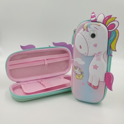 radhey preet Most Popular & Trending Unicorn Print 3D Emboss Pencil Case With Extra Creative Look For Case Made From Heavy Quality For Boy & Girl RP626 Art EVA Pencil Box(Set of 1, Multicolor)