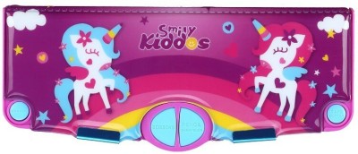 smily kiddos 1 Unicorn Art Plastic Pencil Box(Set of 1, Purple)