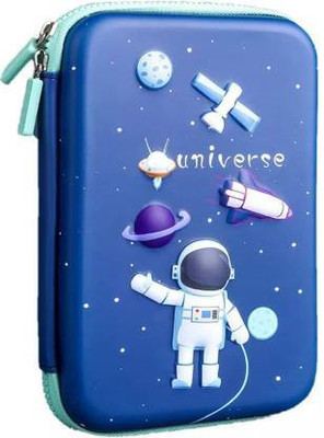 FLORICAN 1 UNIVERSE SPACE POUCH Art EVA Pencil Box(Set of 1, Multicolor)