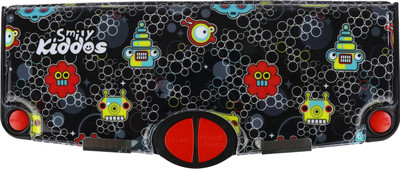 smily kiddos Pop Out Robot Theme Art Plastic Pencil Box(Set of 1, Black)