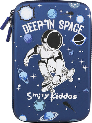 smily kiddos Single Compartment Deep space Art EVA Pencil Box(Set of 1, Blue)