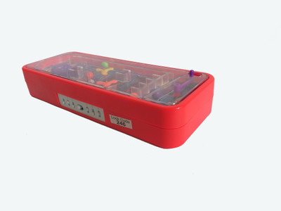 SKI Cruze Pinball Game Pencil Box with Password Number Lock MICKEY Art Plastic Pencil Box(Set of 1, Red)