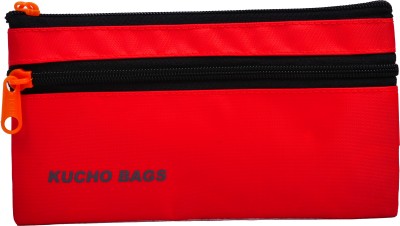 rayie collection BG10 1 Art Polyester Pencil Box(Set of 1, Red)