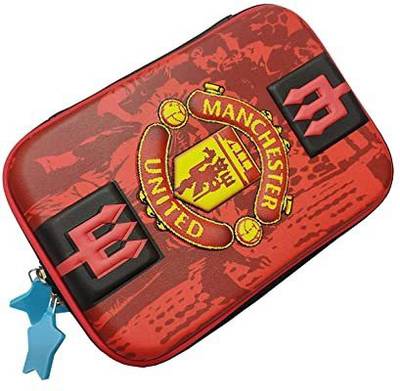 Taufa Villa Manchester Pencil Box for Boys FCB Football Pencil Pouch School Stationery FCB Art EVA Pencil Box