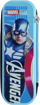 SKutir Captain America Art Eva Pouch Pencil Box Captain America Art Polyester Pencil Box(Set of 1, Blue)