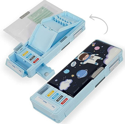 JOY MAKER A1 Astranaut Art EVA Pencil Box(Set of 1, Blue)