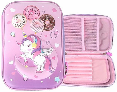 Vadhavan Pink 3D EVA Pencil Case - New Kids Designer Pencil Pouch for Kids (Pink) Girls Art EVA Pencil Box(Set of 1, Multicolor)