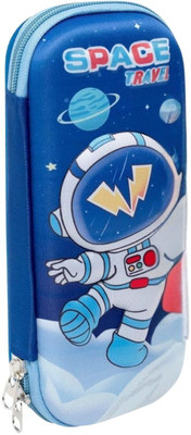 Givni Mart Space Travel Nature Art Canvas Pencil Box(Set of 1, Multicolor)