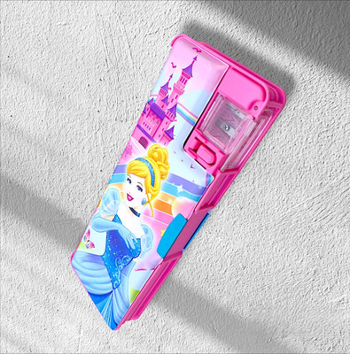 Sharvil enterprises Princess NA Art Plastic Pencil Box(Set of 1, Pink)