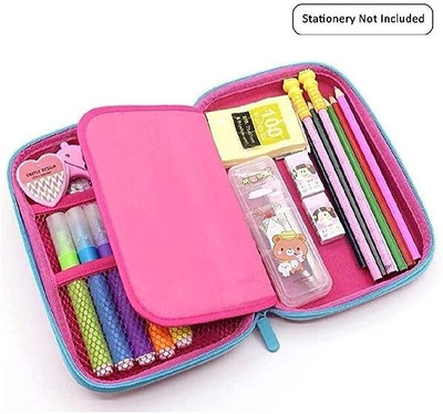 Toxen BT21 EVA POUCH Art EVA Pencil Box(Set of 1, Light Blue)