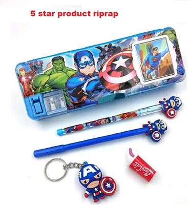 Saputra AVENGER 2023 NEW MODEL NEW TRAND Art Plastic Pencil Box(Set of 1, Multicolor, Multicolor)