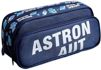 RP Collection KBX-5782 Astronaut Art Polyester Pencil Box(Set of 1, Multicolor)