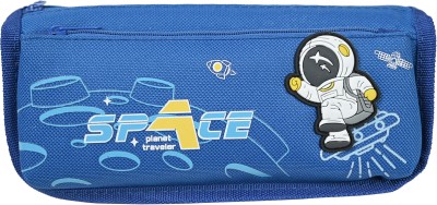 KYLO Signature Space boy Art Canvas Pencil Box(Set of 1, Blue)