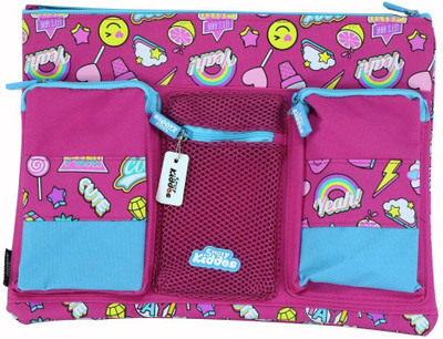 smily kiddos 1 cute eatables Art Polyester Pencil Box(Set of 1, Pink)