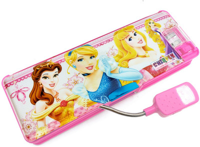 FanDream First With Led Light Art Plastic Pencil Box(Set of 1, Pink)
