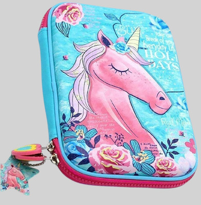 JOTKAPARKASH New-Unicorn Unicorn Art EVA Pencil Box(Set of 1, Blue)